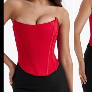 Bright Red house of CB corset